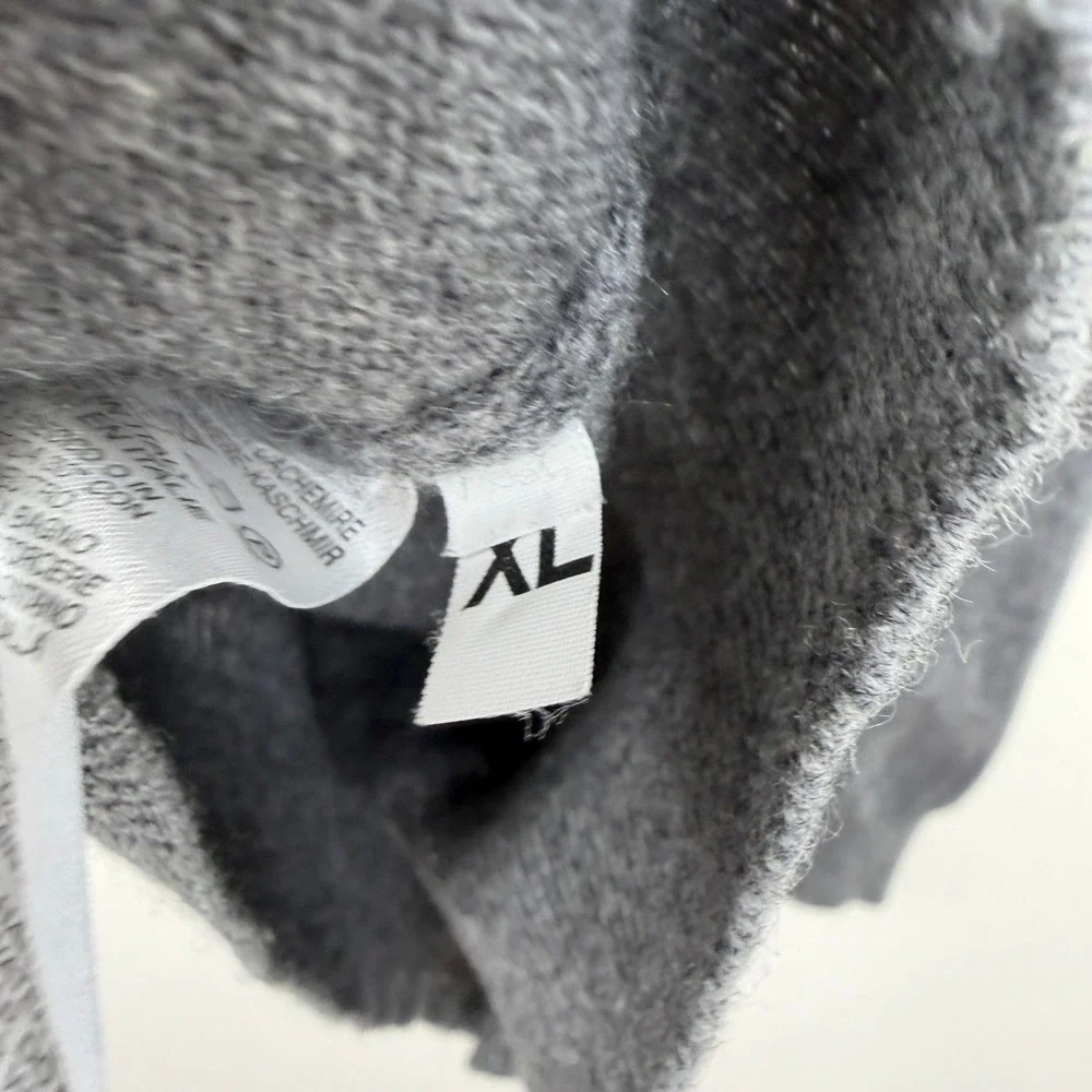 5+1_ANNAPURNA Sweater Mens XL Grey Cashmere Crew Neck Made in Italy Pullover